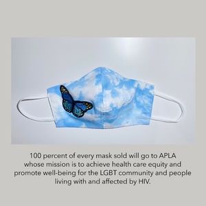 COPY - Face Mask (Reversible) Butterfly in the Sky